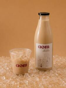 Iced Spanish Latte 1L - AOM Cafe sharjah