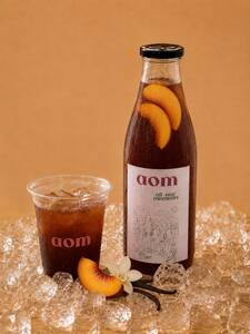 Regular Peach Vanilla 1L - AOM Cafe sharjah