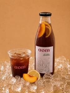 Regular Peach Lemon 1L - AOM Cafe sharjah