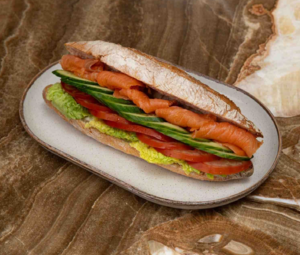 Drivu Smoked Salmon Baguette