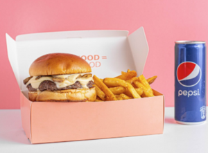 Drivu Beef Mushroom Burger Meal