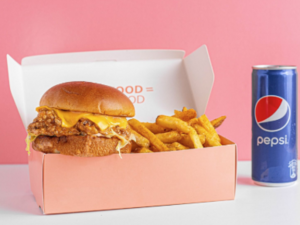 Drivu Crispy Chicken Burger Meal