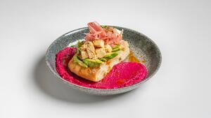 Drivu Avocado on Focaccia (V, SE)