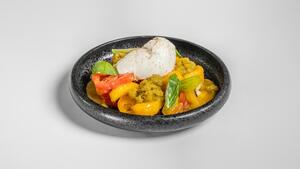 Drivu Burrata, Tomato & Peach (V, GF, N)