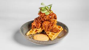 Drivu Fried Chicken & Waffle (M, SE, SOY)