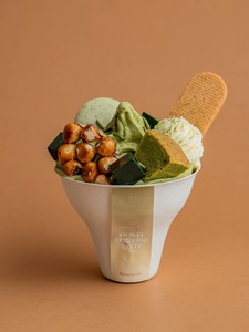 Drivu Matcha Parfait Soft Serve