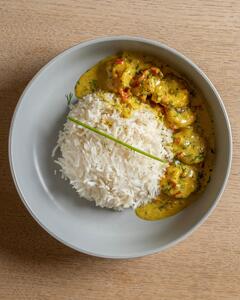 Drivu Dill Prawns with Rice