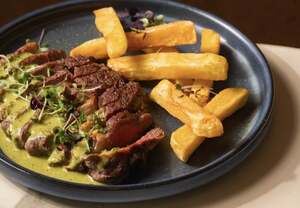 Drivu Ribeye Steak with Café de Paris Sauce