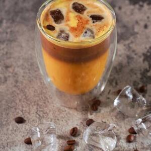 Drivu Iced Saffron Latte