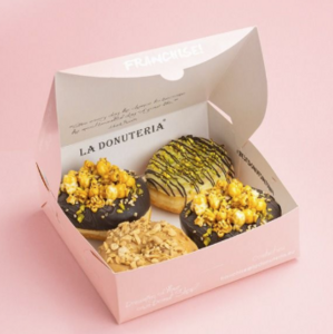 Drivu Beautiful Box of 4 donuts