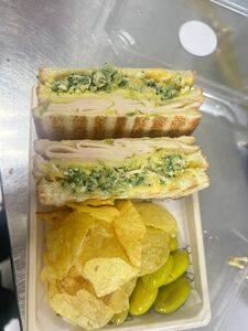 Drivu Spinach Egg with Turkey Sandwich