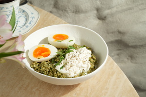 Drivu Green Buckwheat with Stracciatella