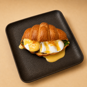 Drivu Croissant Benedict (with Hollandaise Sauce)