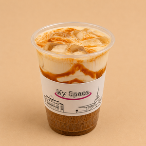 Iced Caramel Latte - My Space Cafe sharjah