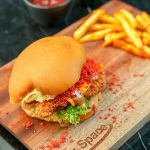 Drivu Chicken Cheetos Burger