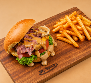 Star Beef Burger - My Space Cafe sharjah