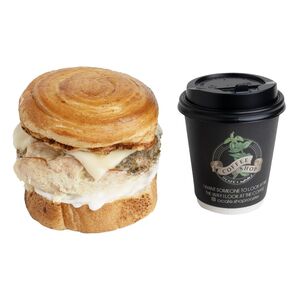Drivu Egg Muffin Croissant with Coffee
