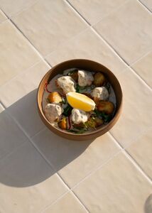 Drivu Salmon with Roasted Potato and Honey Mustard Sauce 