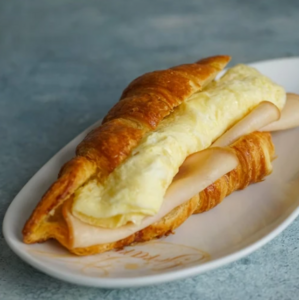 Drivu Special Croissant (Omelet, Cheese, & Turkey)