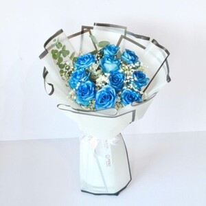 Drivu Blue Velvet Roses Bouquet