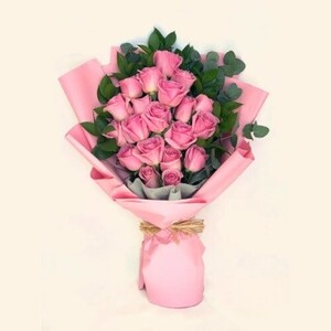 Drivu Lovely Pink Roses Bouquet