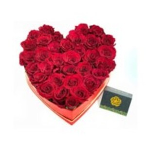 Drivu Red Roses Heart Box