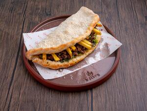 Drivu Hummus Bilahamh Folded Pizza