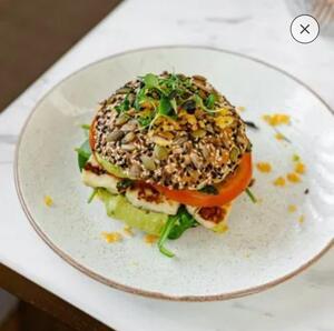 Drivu Grilled Halloumi Bagel