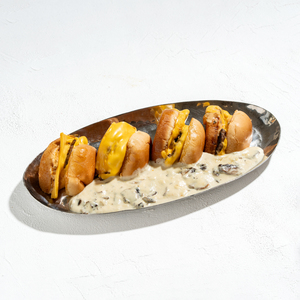 Drivu BEEF SLIDERS/ MUSHROOM SAUCE