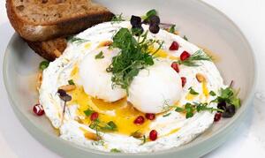 Drivu Bresaola and Eggs Cruffin