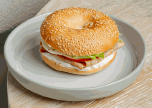Drivu Smoked Turkey Egg In Bagel