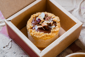 Drivu Saffron Date Pudding 