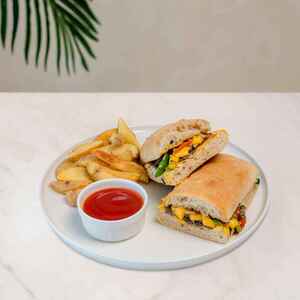 Drivu Cheesy Wagyu Beef Steak Sandwich 