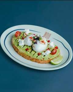 Avo Toast with Poached Egss - Wave Cafe abu-dhabi