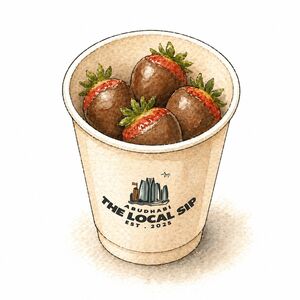 Strawberry Chocolate Cup - The Local Sip dubai