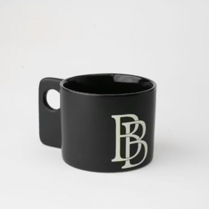 Drivu Black Ceramic Cup with Handle