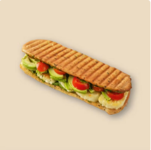 Drivu Grilled Halloumi and Avocado Flat Sandwich