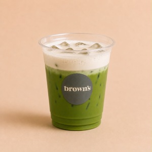 Iced Salted Maple Matcha With Maple Foam - Browns Bakery sharjah