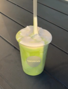Drivu Iced Salted Maple Matcha With Maple Foam
