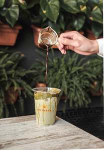 Drivu Iced Pistachio Latte
