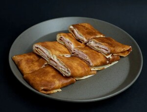 Drivu Pastrami Turkey and Cheese Crepe 