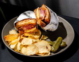 Drivu Reuben Pastrami Sandwich