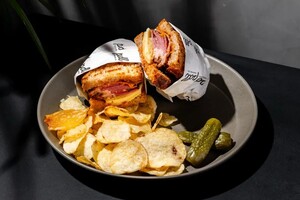 Drivu Reuben Pastrami Sandwich