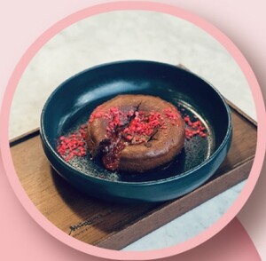 Drivu Raspberry Dark Chocolate Fondant with Vanilla Gelato