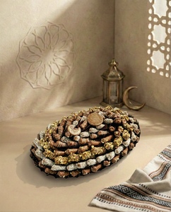 Drivu Ramadan Steel Oval Tray (Mixed Flutes)