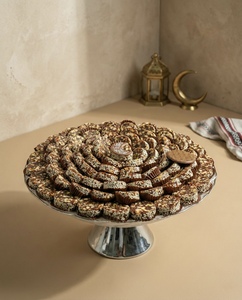 Drivu Ramadan Glass Tray With Stand (Dates).