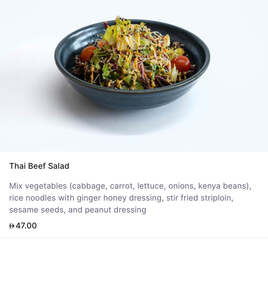 Drivu Thai Beef Salad