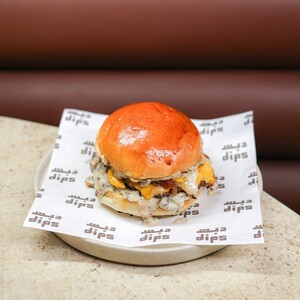 Drivu Dips Mushroom Burger 