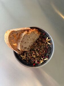 Drivu Black Hummus Ball with Wagyu