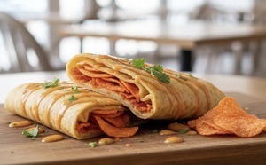 Drivu Cheese & Oman Chips Crepe